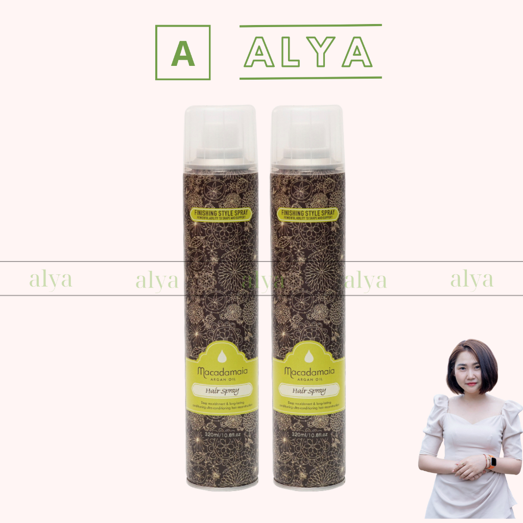 Gôm Xịt Tóc Cho Nữ Tạo Kiểu Và Giữ Nếp Cho Tóc MACADAMAIA 320ml. Nhập Khẩu Và Phân Phối Bởi ALYA. HÀ