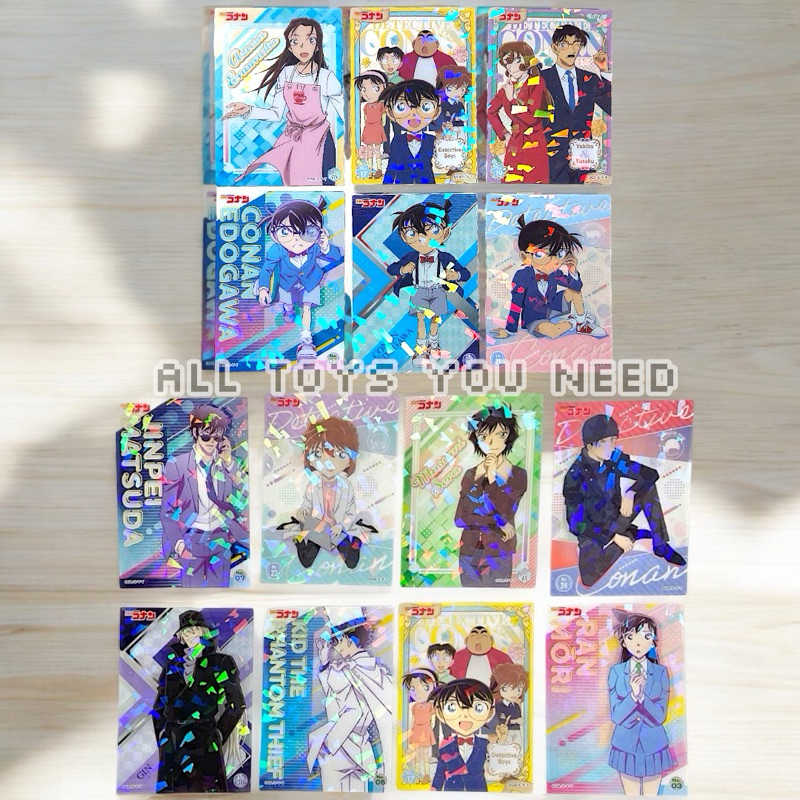 [🎁Sleeve] Card clear sparkling Conan | Detective Conan Sprakling Clear Card Collection | Card clear 