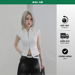 Áo thun tay ngắn gân chéo Jealous House  - 10709