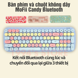 Bàn phím giả cơ không dây MOFII CANDY BT - Kết nối Bluetooth 3 thiết bị - Silent không gây ồn - Nhiều quà tặng