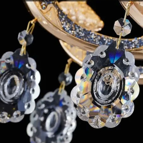 Đèn Chùm Pha Lê Mạ Vàng 24K Tăng Hợp Phong Cách Sang Trọng LUXA SHOP