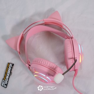 Tai nghe gaming dareu eh469 queen rgb - kèm tai mèo