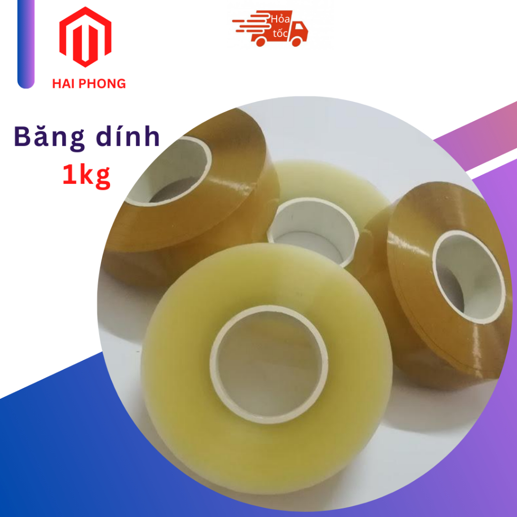 Băng dính đóng hàng cuộn 1kg