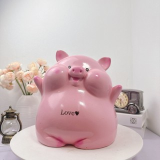 [ Mua 1 tặng 1 NHỎ ]Heo đất, lợn đất mẫu Heo Bánh Bao HELLO size TO , Heo đất - quà tặng, trang trí - HĐDC51