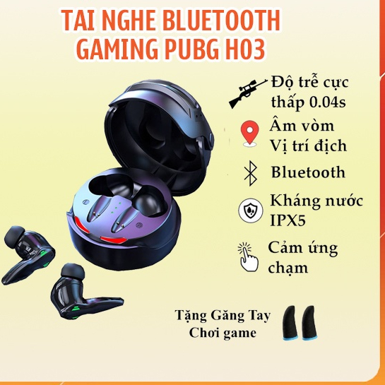 Tai Nghe Gaming H03 Tai Nghe Không Dây Bluetooth 5.3 Có Mic Chống Ồn Pin Trâu Độ Trễ Cực Thấp, hình 