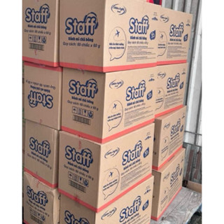 Từ Thiện Suất ăn HCM Thùng 60gói bánh mì Staff chà bông Hữu Nghị 60g/cái