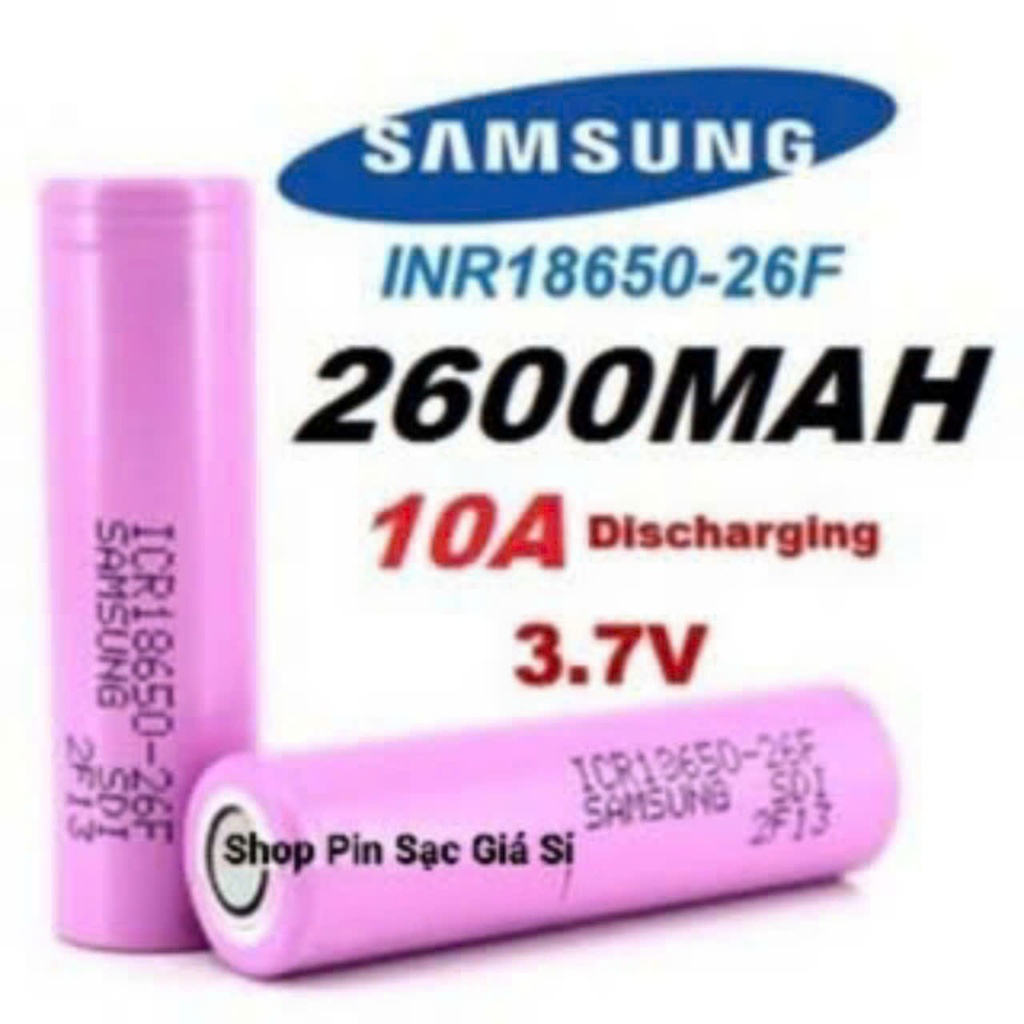 Pin 18650 Samsung 2600mah 26F Chính Hãng