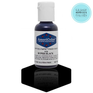 Màu AmeriColor - Màu siêu đen Super Black Lọ 21gr màu thực phẩm
