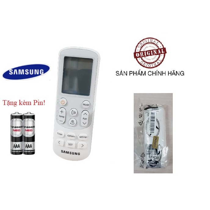 Remote Điều khiển điều hòa Samsung XỊN theo máy mới nguyên tem 100% sản xuất tại Samsung
