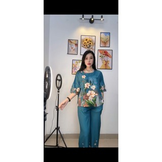 Đồ tặng mẹ tặng bà trung niên cao cấp mềm mịn mát, form suông có đủ size 40-85 ký dễ mặc dễ phối.