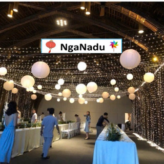 [ĐÈN LỒNG GIẤY TRẮNG] Đèn lồng Giấy màu Trắng trang trí nhà hàng, quán cà phê,vẽ mỹ thuật giá rẻ