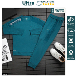 Bộ quần áo nỉ nam Adidas thu đông cao cấp, bộ nỉ nam thể thao mùa đông dày dặn hàng hiệu thiết kế 2024 Ultra UD4-8562