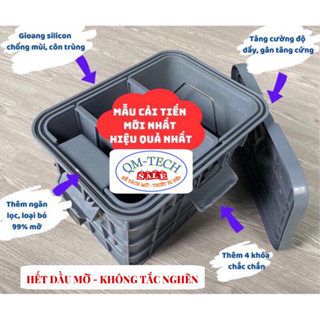 BỂ TÁCH MỠ ĐỜI MỚI NHẤT, DÙNG CHO GIA ĐÌNH, CÓ KHOÁ VÀ GIOANG SILICON CHỐNG MÙI, CÔN TRÙNG, LOẠI ƯA DÙNG NHẤT, BAO GIÁ!