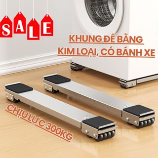 Chân đế tủ lạnh máy giặt đa năng chịu lực tới 300kg có bánh xe và điều chỉnh kích cỡ dài ngắn tùy ý