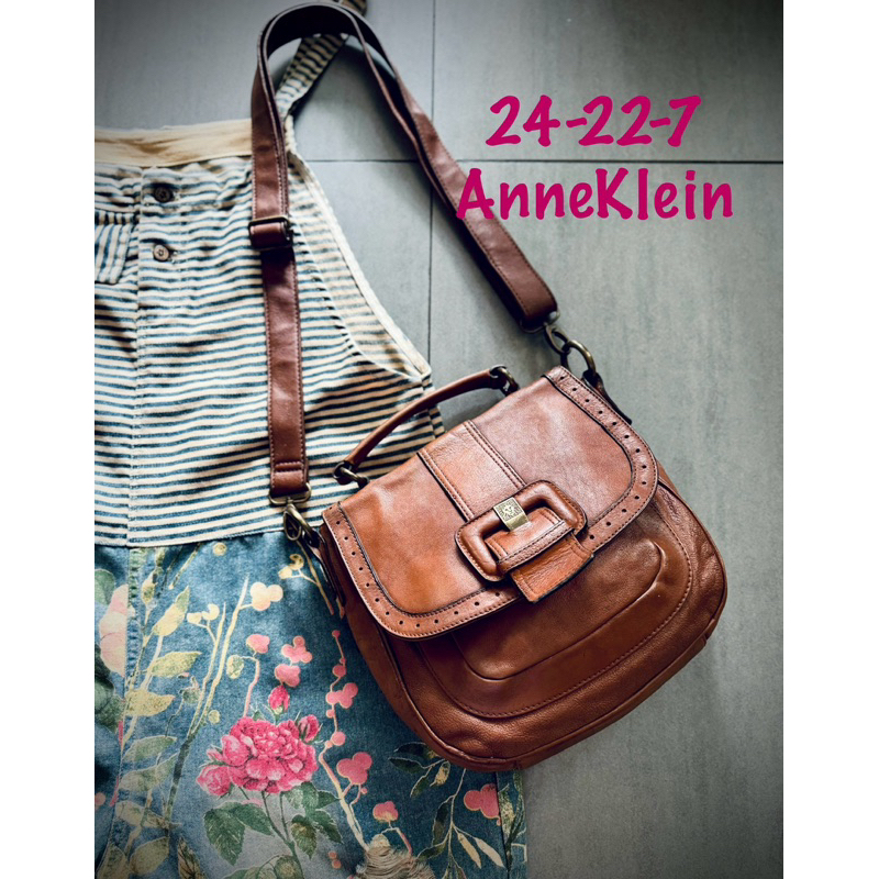 SALE- túi si da thật hiệu Anne Klein