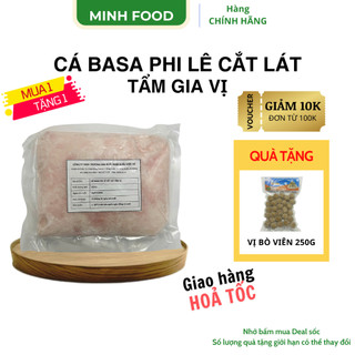 [ SHIP HOẢ TỐC ] Cá Basa Phi Lê Thái Lát Tẩm Gia Vị Đã Làm Sạch - Thả Lẩu