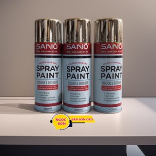  Sơn xịt mạ inox chrome crom chai 400ml đẹp bóng bền 