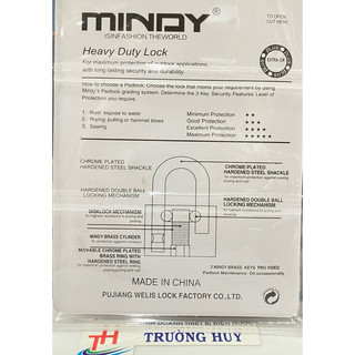 Mindy - Khoá bấm có chìa 6P dạng chìa muỗng tuổi thọ bền khoá bấm có chìa