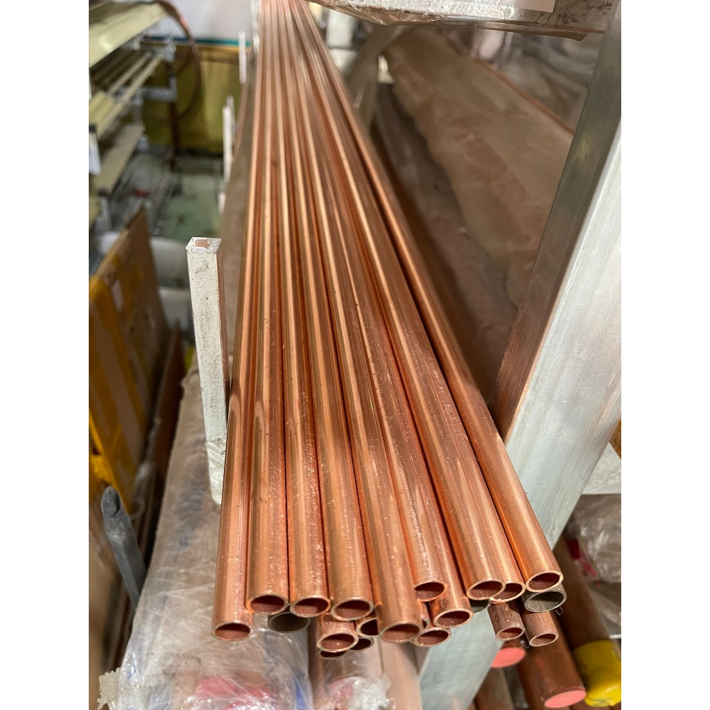 Ốn đồng đỏ phi 10 dày 1mm dài 1m ( Lỗ trong 8mm ))