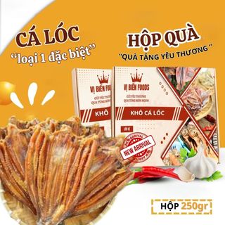 [Hộp Quà Tặng] Khô cá Lóc Vị Biển Hút Chân Không 250gr Quà Tặng Xuất Ngoại