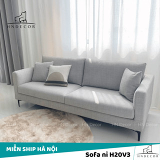 [Miễn ship HN] Sofa nỉ tay vuông H20V3 phong cách Bắc Âu