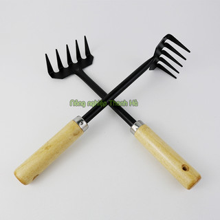 Cào xới đất mini cán gỗ - D29
