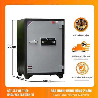 Két sắt việt tiệp KV715VTDT khóa vân tay điện Tử đổi mã chống cháy