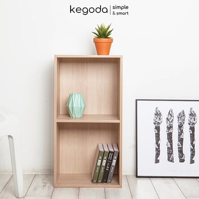 [Hỏa Tốc] Kệ Gỗ Trang Trí 2 Tầng Mori Rộng 34cm Thương Hiệu KEGODA KGD24