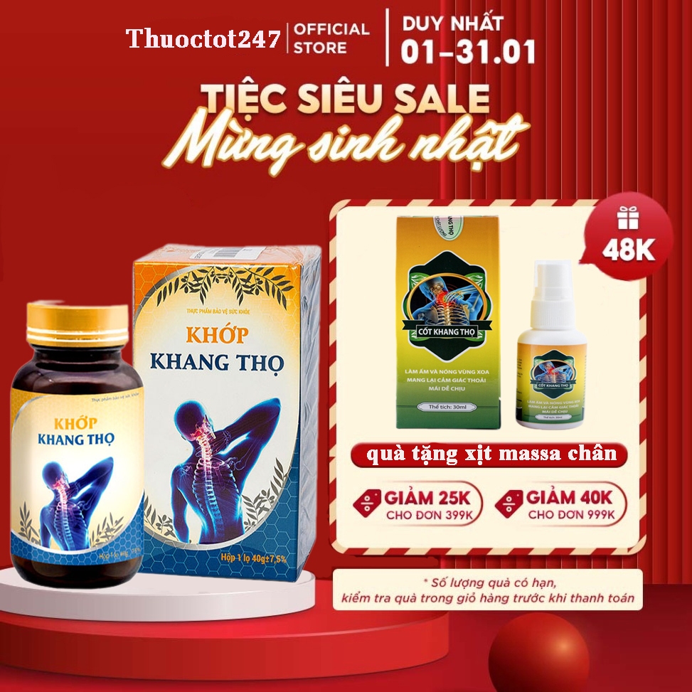 Khớp KHANG THỌ Chính Hãng, 200 Viên Hoàn - Giải Pháp Cho Người Bệnh Xương Khớp