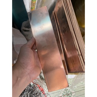 Đồng tấm đỏ dầy 3mm ( Nhiều kích thước )
