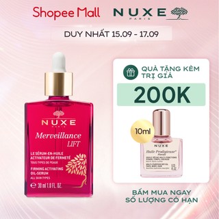 Tinh chất dầu vi tảo chống lão hóa và làm săn chắc da NUXE Merveillance LIFT Firming Activating Oil-serum 30ml