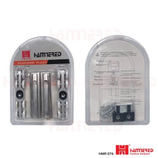 Bánh xe lùa treo Hamered 8 bánh HMR 076 - Bánh xe lùa treo 8 bánh 1 cốt - Bánh xe - bánh xe lùa