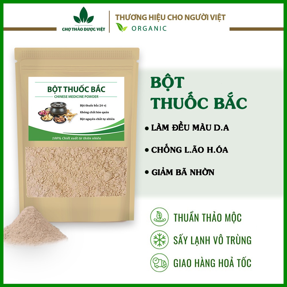 Bột thuốc bắc 24 vị 100g ( nguyên chất, an toàn ) - Chợ thảo dược việt