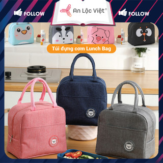   HÀNG MỚI VỀ  Túi đựng cơm Túi giữ nhiệt tiện dụng chống thấm nước ngăn to rộng họa tiết hình thú nhiều màu sắc 
