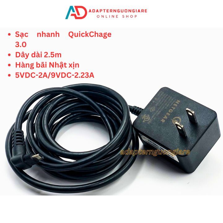 Sạc nguồn Camera Netgear 5v 2a Micro