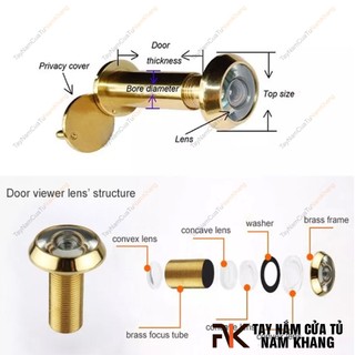 Mắt thần gắn cửa NK182-V (Màu Vàng)