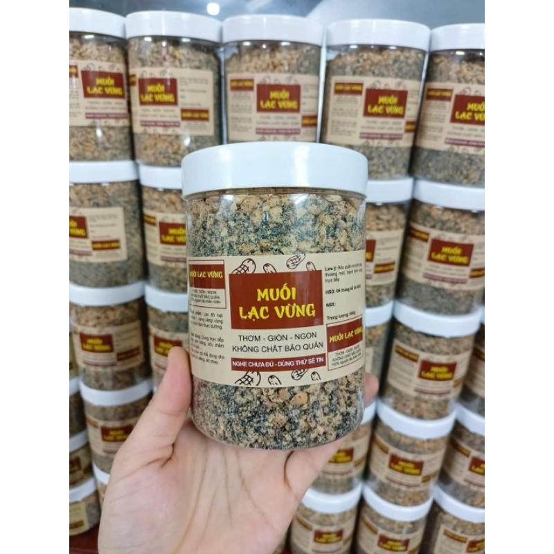 500g Muối lạc vừng chay/Muối vừng đen (Lạc đỏ vừng đen thơm ngon)