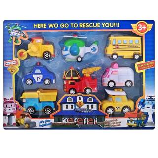 Bộ 8 xe trớn Robocar Poli ảnh thật