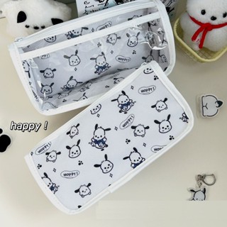 Túi bút hộp bút caro trong suốt size lớn BAG U HBTCARO3