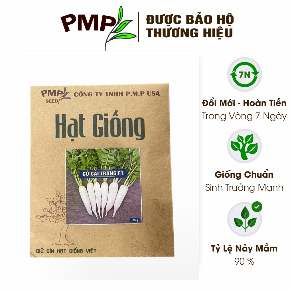 Hạt Giống Củ Cải Trắng PMP