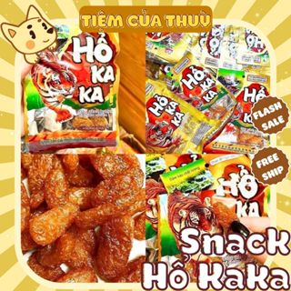 SET 10 Gói HỔ KAKA Chua Cay Vị Trẻ Em, snack chua cay, đồ ăn vặt, ăn vặt tuổi thơ cổng trường