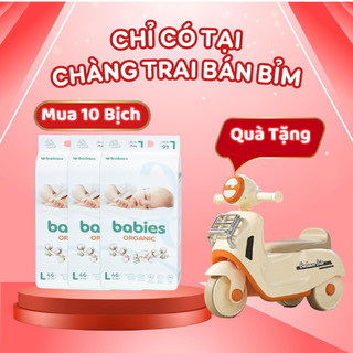  Tã Bỉm Babies Organic siêu thấm hút, mỏng thoáng, chống hăm, chống tràn