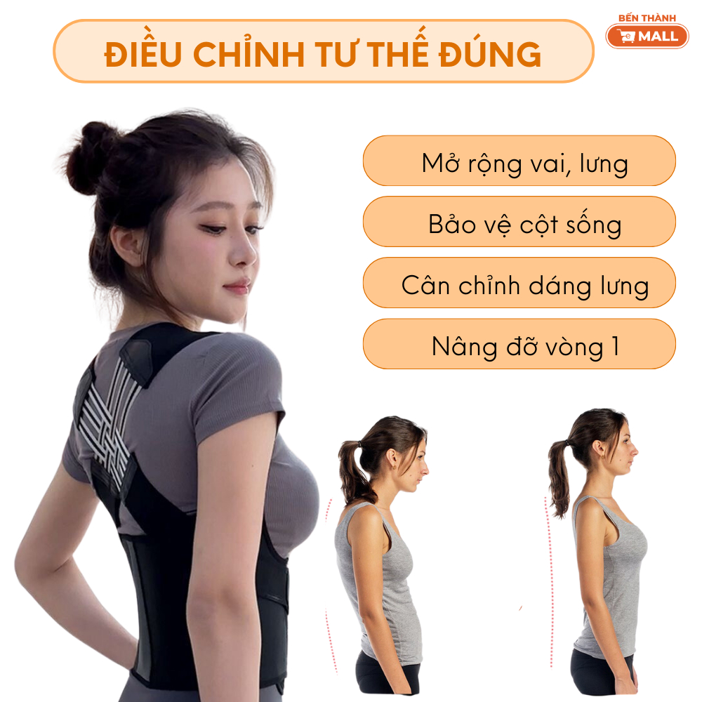 Đai Chống Gù Lưng Cao Cấp Yesme YC01 Hỗ Trợ Định Hình Dáng Lưng Thẳng Vai, Bảo Vệ Cột Sống