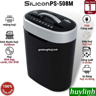 Máy hủy tài liệu silicon ps-508m