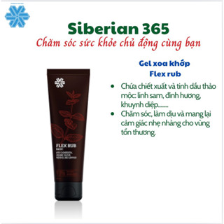 Gel xoa khớp Flex rub Siberian Uyan Nomo- Siberian Wellness -  Làm dịu chỗ viêm, tốt cho khớp - tuýt 100ml