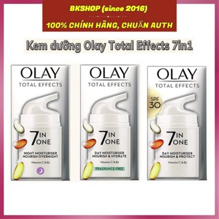   Bản UK  Kem dưỡng trắng da và chống lão hóa Olay Total Effects 7 in 1 50ml 