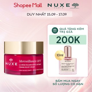 Kem dưỡng nâng cơ và chống lão hóa chuyên sâu cho da thường và da khô NUXE Merveillance LIFT Firming Velvet Cream 50ml