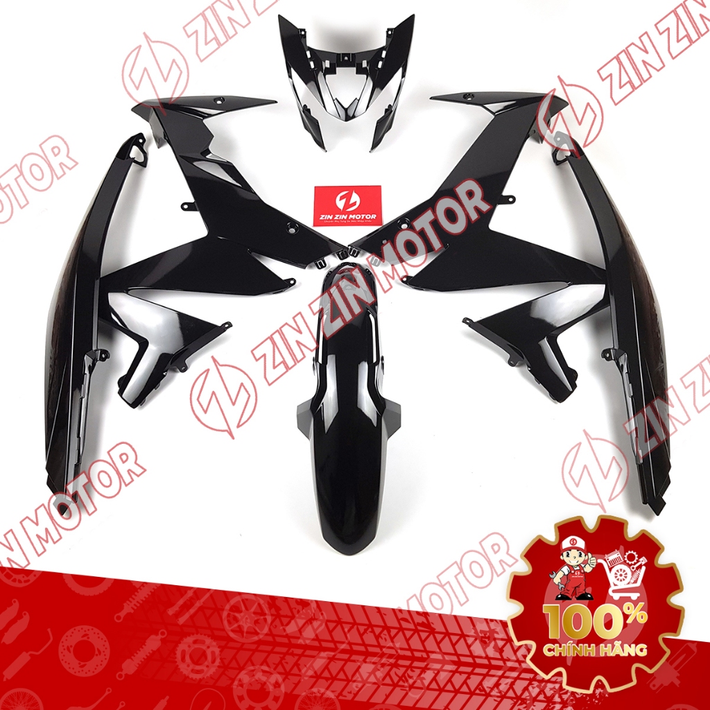 Dàn Áo Satria Fi, Raider Fi Đen Bóng Chính Hãng Suzuki
