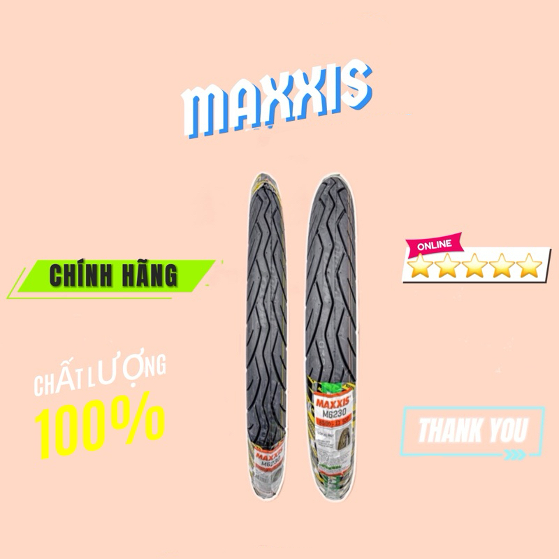 Vỏ Lốp Maxxis 6230 ( XÀI RUỘT )  70/90-17 , 80/90-17 gai zin Sirius , Sirius Fi , Vành 17 inch >>>>