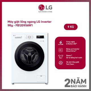 [Shopee - Lắp đặt 0Đ HN HCM] Máy giặt LG Inverter 9Kg FB1209S6W1 - Shopee Giao toàn quốc+chỉ lắp HN & HCM